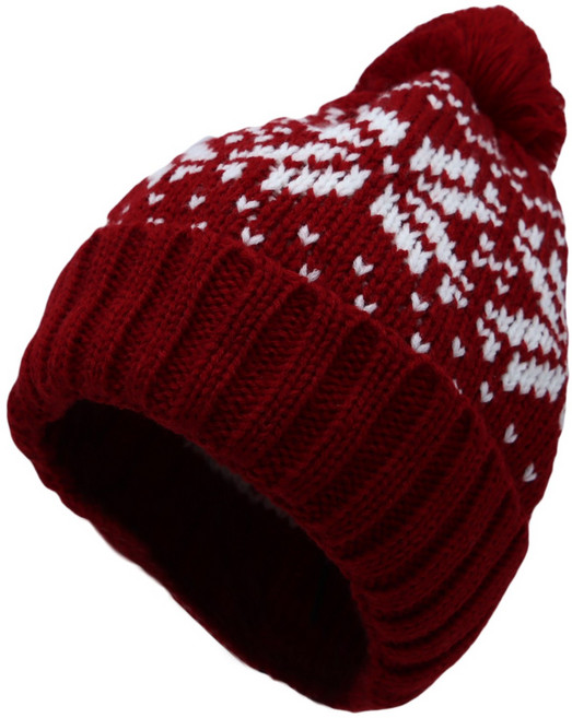 보씨엘 털방울 미국 영국 캐나다 국기 겨울 니트 비니 JZP0027