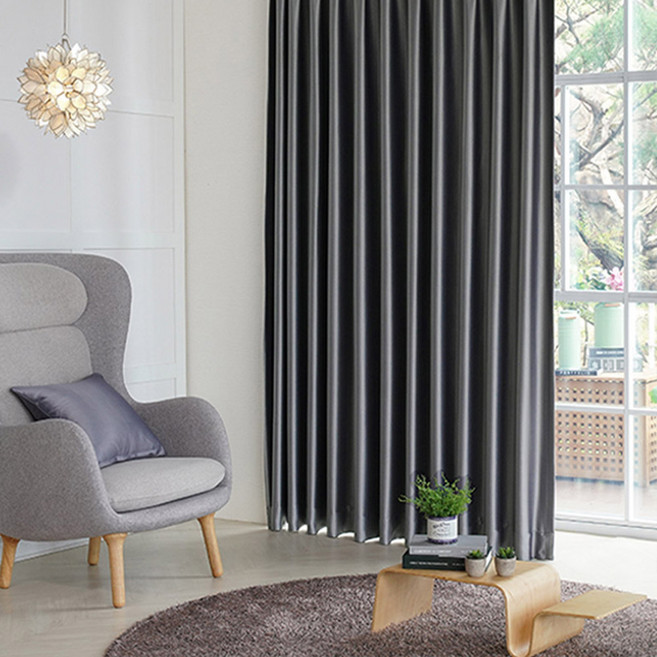 스카치 핀형 암막커튼 1장 3size 4colors+끈 후사고리 핀