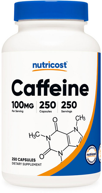 뉴트리코스트 카페인 캡슐 100mg 250정 1병, 1개