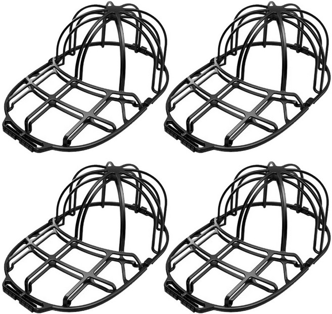 VITALO 캡듀얼케어 모자보관세탁망 4SET, 4개, 02.블랙