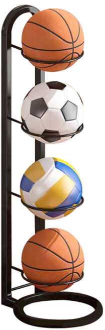 공정리함 볼 공 거치 수납 케이지 실내 농구 보관 랙 넣기 축구 바구니 배치 유치원 배구 스탠드, [01] black, 1개