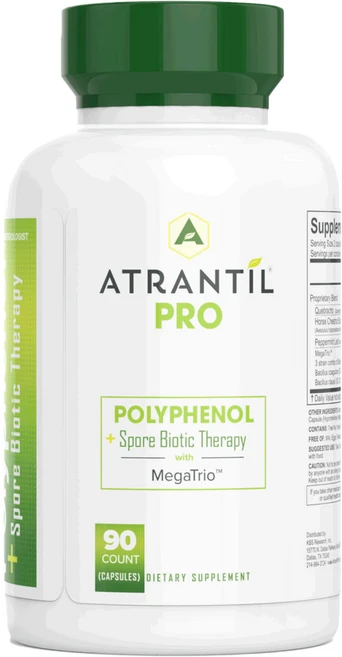 아트란틸 프로 Atrantil PRO 폴리페놀 + 스포어 프로바이오틱스, 1개, 90정 - 쿠팡