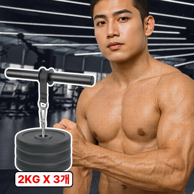 팔뚝미남 전완근 추감기 운동기구 리스트롤러 세트, 블랙, 1세트