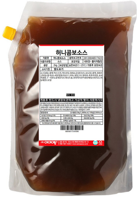 아이엠소스 허니콤보소스 허니갈릭, 1개, 2kg