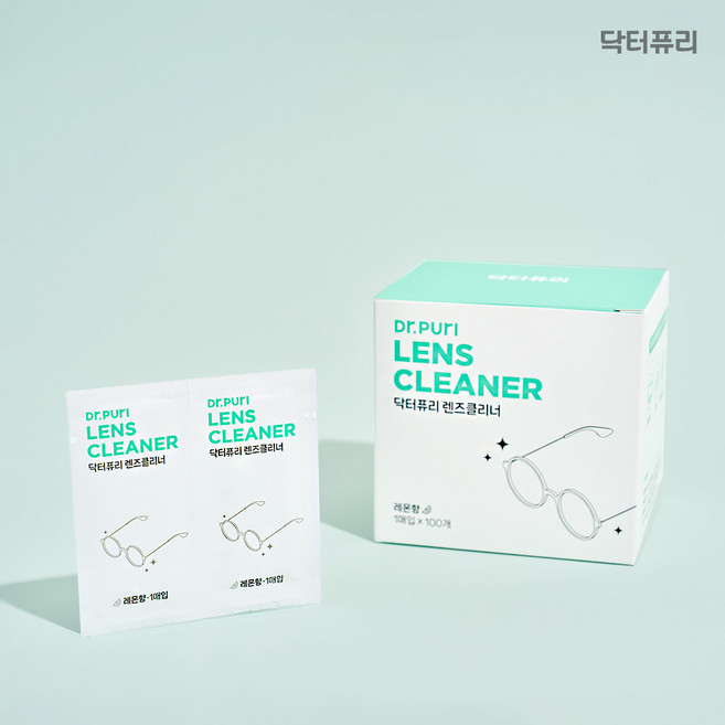 닥터퓨리 렌즈클리너 일회용 티슈, 화이트, 5개