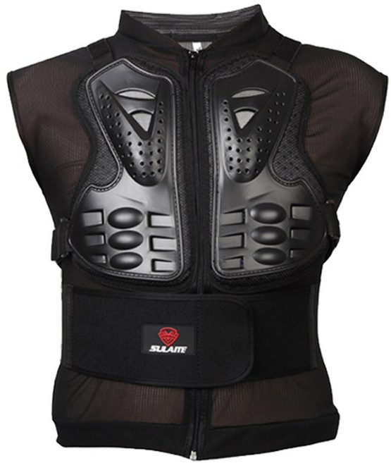 오토바이 하체보호대 보호바지 프로텍터 스케이 하체보호구 이너팬츠 라이더자켓, 민소매 조끼, 1개