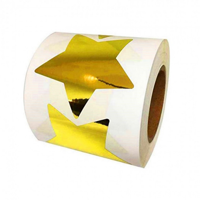 5cm 대형 골드 스타 별 스티커, 골드(S22045) 500매, 1개