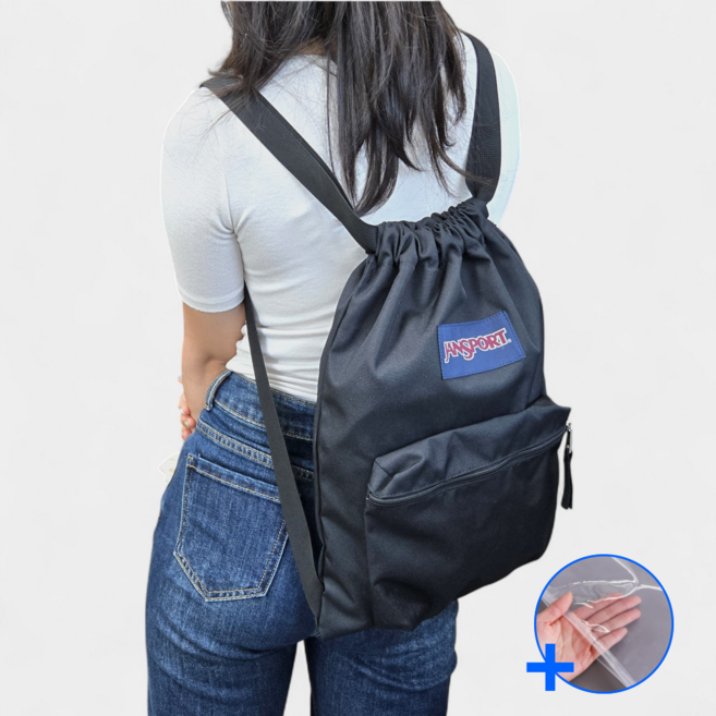 잔스포츠 미니 백팩 드로우색 책가방 스트링백 + 노모어파우치