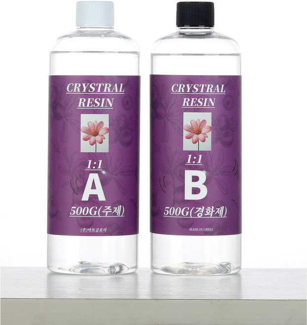 크리스탈레진 1kg 속건용 에폭시레진 레진공예 레진아트재료, 3:1크리스탈레진1kg (1KG33), 1개