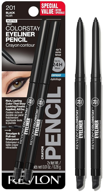 Revlon 레브론 컬러스테이 워터프루프 아이라이너 2개입 201 Black
