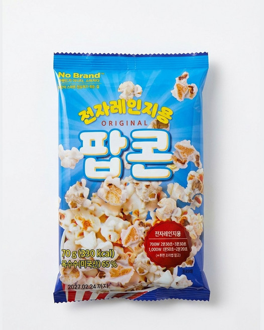 노브랜드 전자레인지용 팝콘, 10개, 70g
