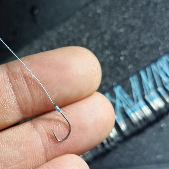 D-FISHING 편대 낚시바늘 민물 티타늄 해석 50개 묶음 바늘 수제 3.8CM, 1세트, 50개입