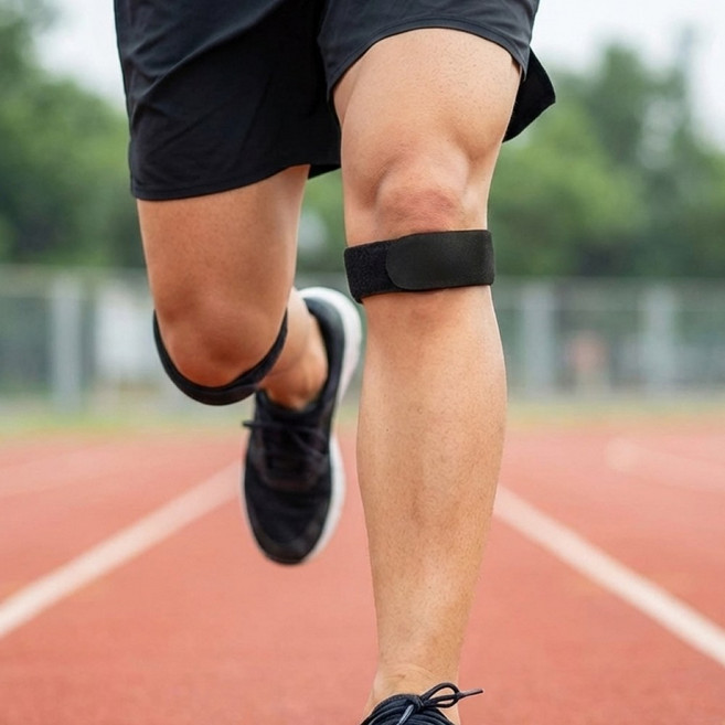 단단 고탄력 러닝 무릎보호대, 2개