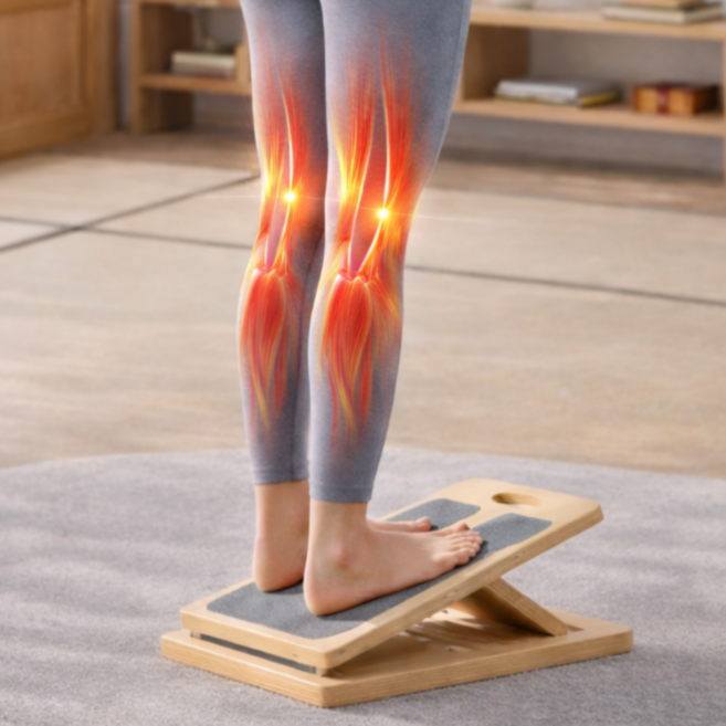 WAP 종아리 스트레칭 보드 다리 발목 아킬레스건 릴렉스 각도조절 홈트, 그레이