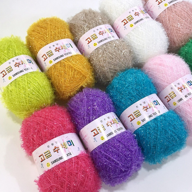 고급수세미 9+1덤 아크릴 뜨개실 코바늘실 수세미실, 115. 진핑크