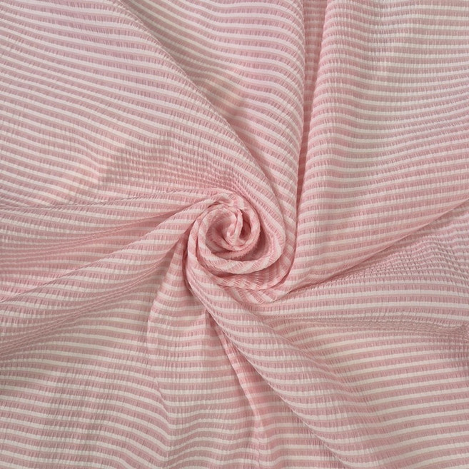 주름 자가드 레이스 원단, 1개, 캔디 핑크