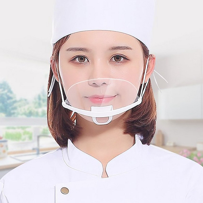 주방용 투명 위생 마스크, 1세트, 30개입