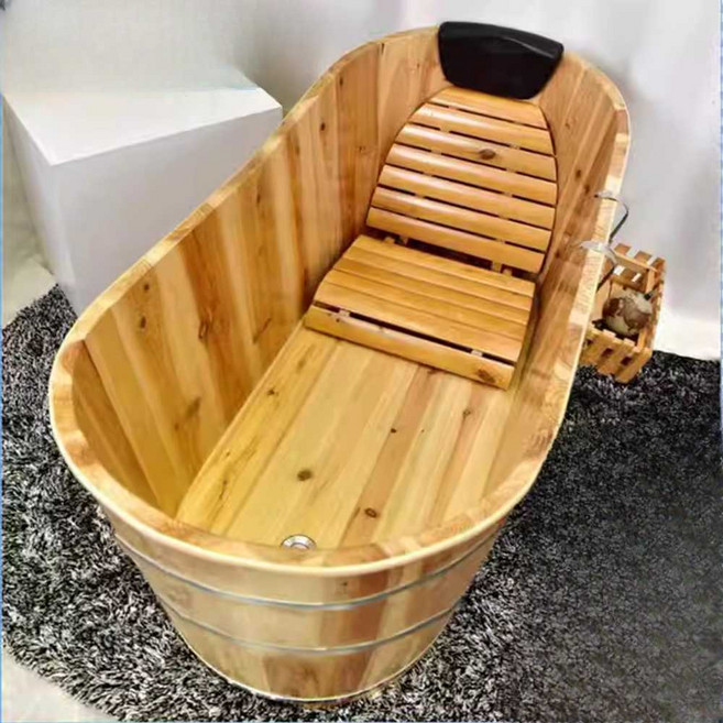 편백나무 반신욕기 히노끼 사우나 가정용 원목 목욕, 1개, 상세페이지 참고