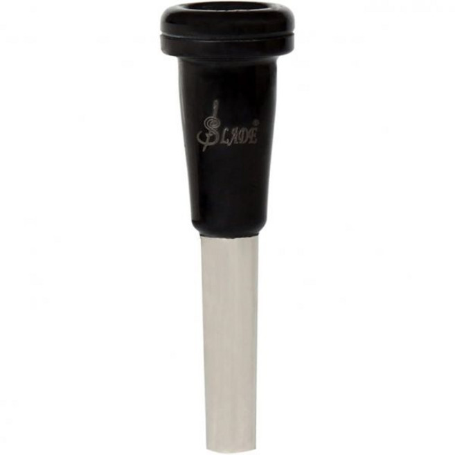 7C 트럼펫 마우스피스 ABS 및 금속 내구성 액세서리 부품 bB 트럼펫용, Black, 1개