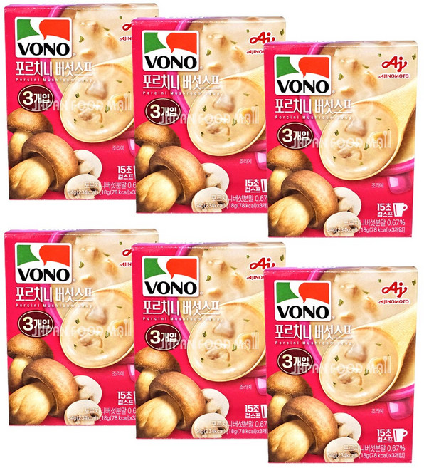 보노 포르치니 버섯 스프, 54g, 6개