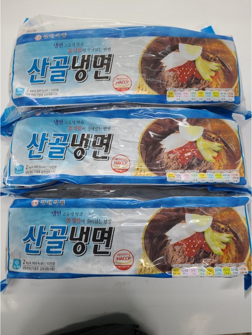 경원식품 산골메밀냉면 메밀냉면 사리 2kg, 5개