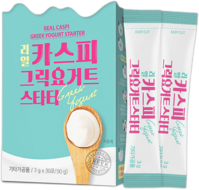 리얼 카스피 그릭요거트 스타터 유산균 종균, 30개입, 90g