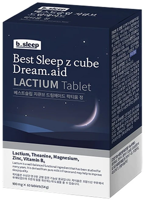 베스트슬립지큐브 드림에이드 락티움 정 900mgX60정, 1개, 900g, 60정 - 쿠팡