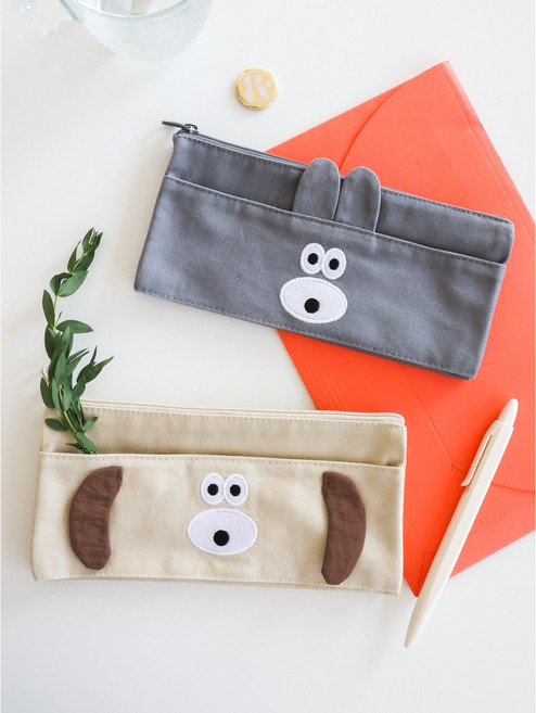 로마네 브런치브라더 폴더블 펜케이스 필통, 1개, 버니