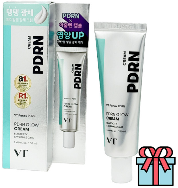 브이티 VT PDRN 광채크림 아줄렌캡슐 미백 주름개선+사은품(니플패치), 1개, 50ml