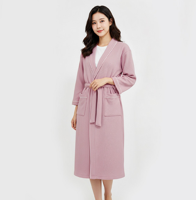 뷰티링크 엠보 샤워가운 목욕가운 호텔용 골프 라운딩 바스 비치 남성 여성, 남성(XL), 핑크, 1개