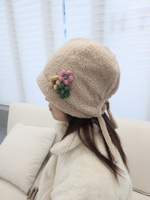 뽀송햇 겨울 엄마 중년 모자 비니 두건