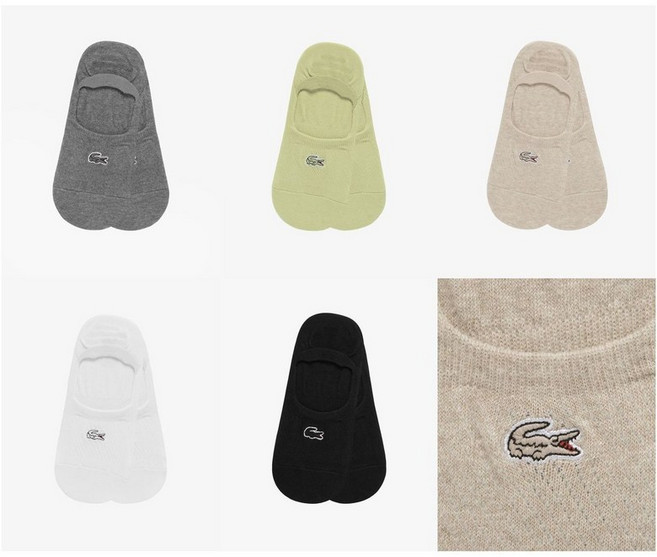 매장정품 LACOSTE 라코스테 브랜드관 (여성) 26SS 여성 베이직 페이크 삭스 RA879E-56G 5컬러 (택1) 1012894, 001(오프화이트)