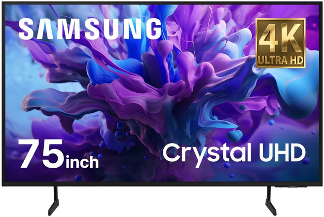삼성전자 Crystal UHD 4K 스마트 TV, 189cm(75인치), 스탠드형, 방문설치