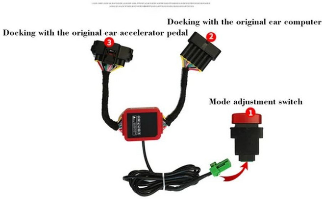 몬테로 스로틀 페달 컨트롤러 모드 액세서리와 되는 가속기, 1개, 색상: 2. RED V73V77
