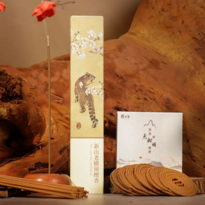 原木香 新山老樹頭檀香臥香 線香 SGS檢驗合格 30克約40柱, 新山老樹頭檀香臥香30克/約40柱