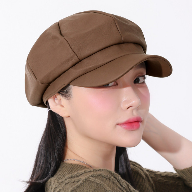 라핑 국산 페이크레더 헌팅캡 남녀공용 마도로스 뉴스보이캡 모자