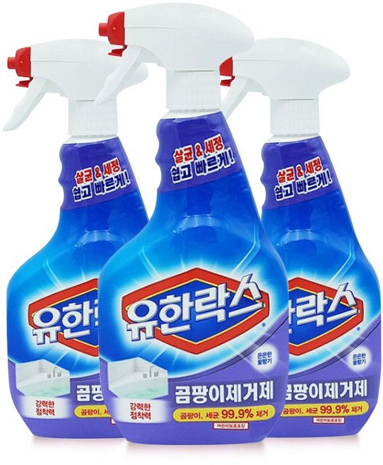 유한크로락스 유한락스 곰팡이제거제, 3개, 718ml