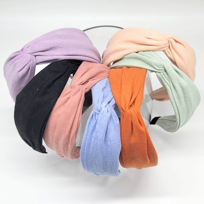 봄별 꼬임 린넨 반다나 머리띠 HB22DS0242