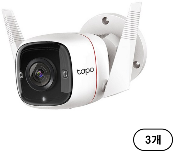 타포 300만화소 고정형 방수 매장용 CCTV 카메라 실내외겸용, 3개