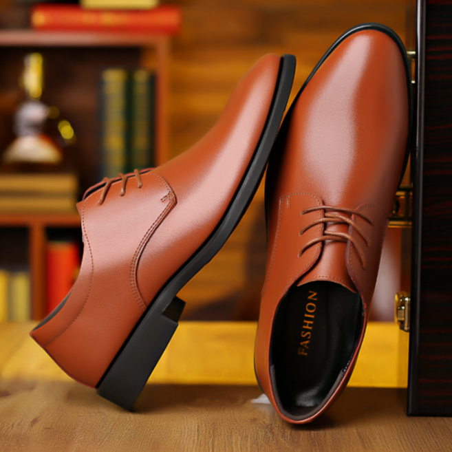 FvaBzon 남성 패션 비즈니스 구두 부드럽고 가벼운 직장인 구두