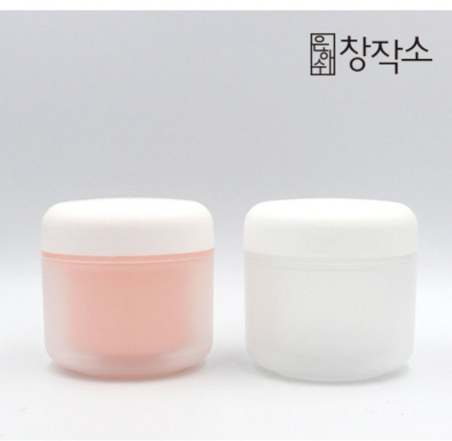크림용기 50g이중크림용기 화장품용기 이중용기 화장품용기전문 50g화장품용기, 핑크, 1개