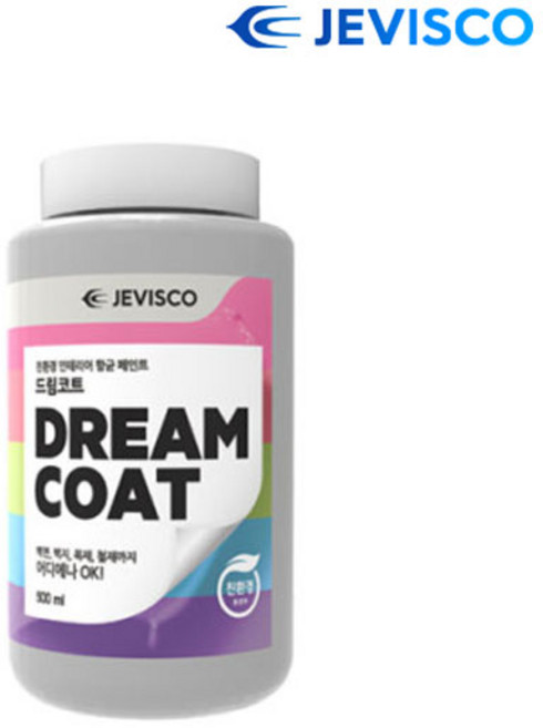 제비스코 드림코트 에그쉘광 친황경 페인트 500ml, 화이트크림, 1개