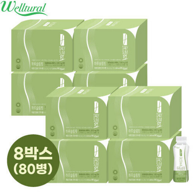 웰츄럴 체중조절용조제식 하루슬림핏 ( ), 8박스, 50g