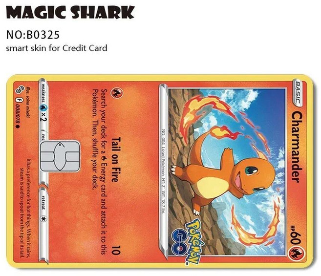 이상해씨 필름 스킨 커버 스티커 직불 카드, [03] B0325, [02] No Chip
