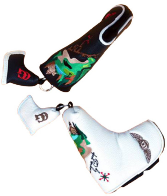 찐노마진몰 골프 퍼터 드라이버 우드 유틸리티 커버, 블랙