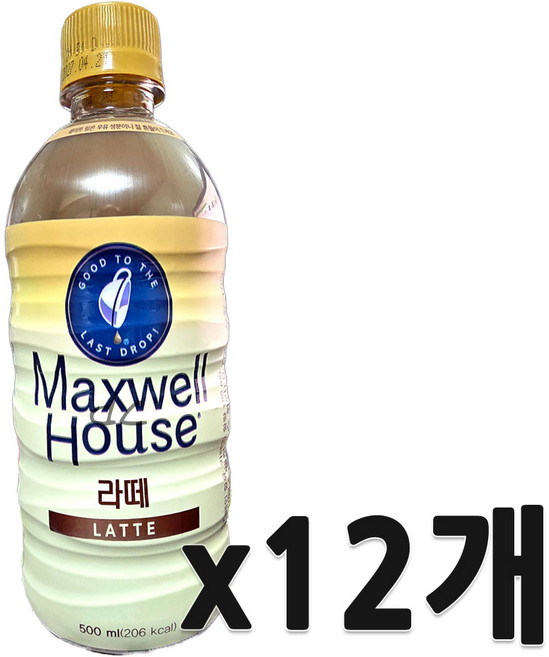 맥스웰하우스 마스터 라떼, 500ml, 12개
