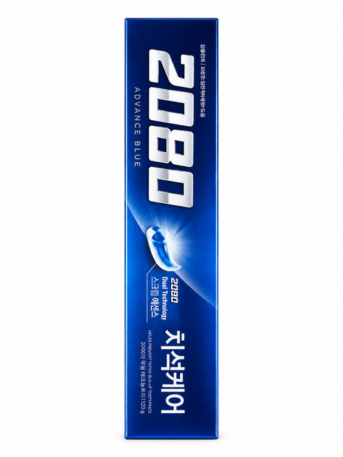 2080 어드밴스블루 치석케어 치약, 120g, 1개