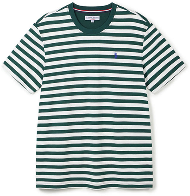 [U.S. POLO ASSN.] MP25-T21 남성 코튼100 반팔 라운드티셔츠_베이직핏