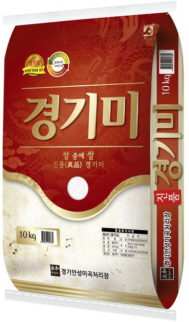 현대농산 진품 경기미 쌀 상등급, 1개, 10kg