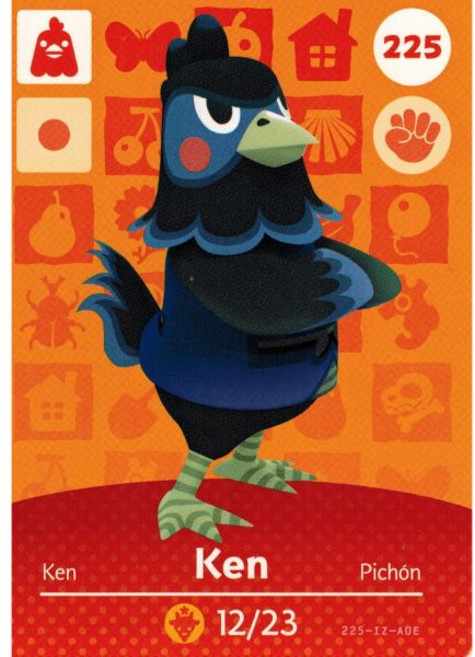 닌텐도 동물의 숲 해피 홈 디자이너 아미보 카드 켄 225300 미국 버전n, 닌텐도 동물의 숲 해피 홈 디자이너 아미보 카드 켄 2, 1개